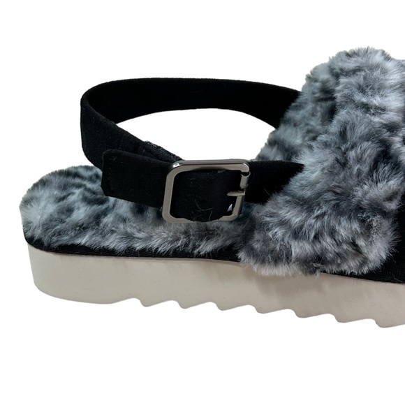Koolaburra x UGG Sandals Fuzzd Out Sling Cheetah - Picture 10 of 11